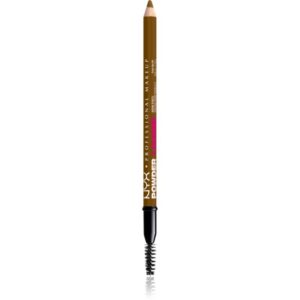 NYX Professional Makeup Powder Louder creion pentru sprancene cu pensula culoare Blonde 1 buc-Țena