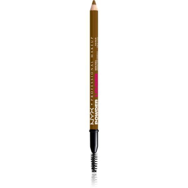 NYX Professional Makeup Powder Louder creion pentru sprancene cu pensula culoare Blonde 1 buc-Țena