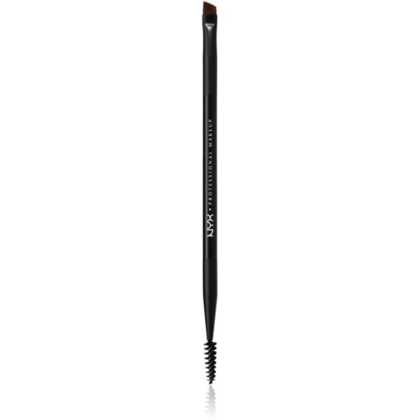 NYX Professional Makeup Pro Dual perie pentru modelarea sprâncenelor 1 buc-ro
