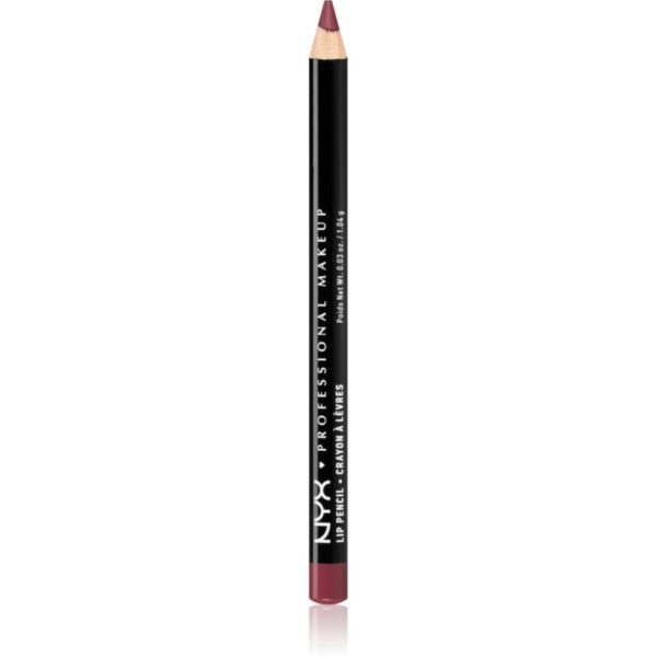 NYX Professional Makeup Slim Lip Pencil creion de buze cu trasare precisă culoare 803 Burgundy 1 g-Țena