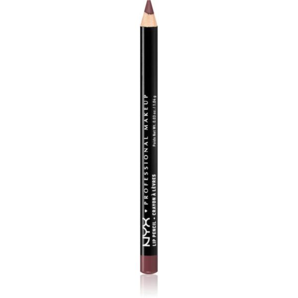 NYX Professional Makeup Slim Lip Pencil creion de buze cu trasare precisă culoare 809 Mahogany 1 g-ro