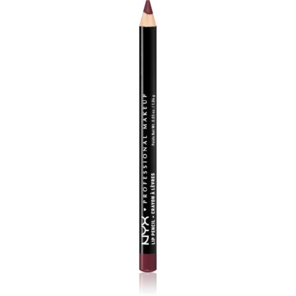 NYX Professional Makeup Slim Lip Pencil creion de buze cu trasare precisă culoare Plum 1 g-Țena