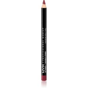NYX Professional Makeup Slim Lip Pencil creion de buze cu trasare precisă culoare Plush Red 1 g-Țena