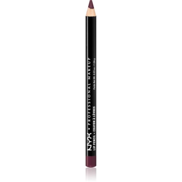 NYX Professional Makeup Slim Lip Pencil creion de buze cu trasare precisă culoare Prune 1 g-Țena