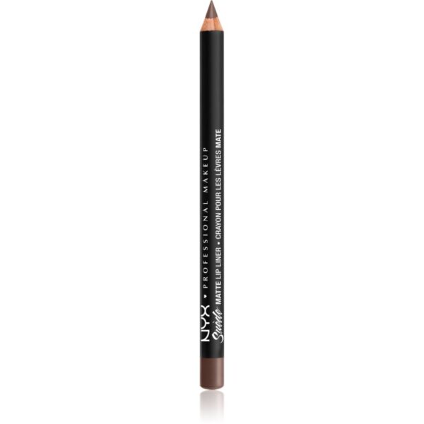 NYX Professional Makeup Suede Matte Lip Liner dermatograf mat de buze culoare 21 Brooklyn Thorn 1 g-ro