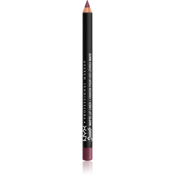 NYX Professional Makeup Suede Matte Lip Liner dermatograf mat de buze culoare 35 Prune 1 g-ro