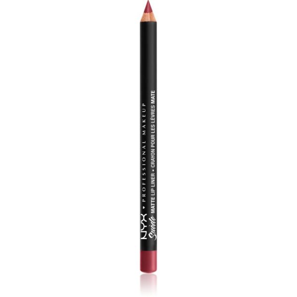 NYX Professional Makeup Suede Matte  Lip Liner dermatograf mat de buze culoare Cherry Skies 1 g-Țena