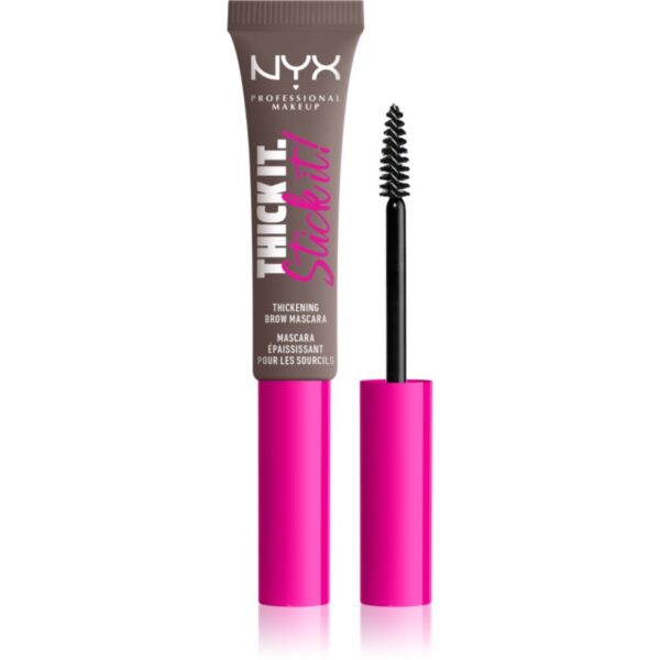 NYX Professional Makeup Thick it Stick It Brow Mascara mascara pentru sprâncene culoare 05 Ash Brown 7 ml-Țena
