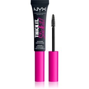 NYX Professional Makeup Thick it Stick It Brow Mascara mascara pentru sprâncene culoare 08 - Black 7 ml-Țena