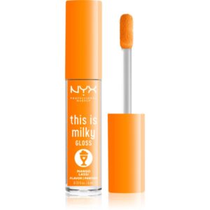 NYX Professional Makeup This is Milky Gloss Milkshakes lip gloss hidratant produs parfumat culoare 14 Mango Lassi 4 ml-ro