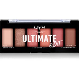 NYX Professional Makeup Ultimate Edit Petite Shadow paletă cu farduri de ochi culoare 01 Warm Neutrals 6x1.2 g-Țena