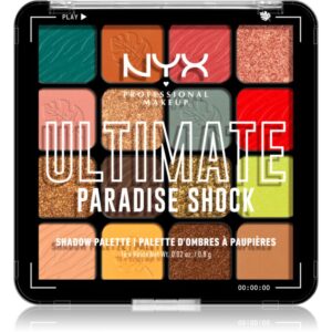 NYX Professional Makeup Ultimate Shadow Palette fard ochi culoare Paradise Shock 16 buc-ro