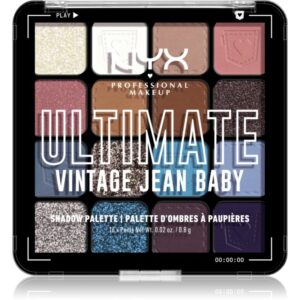 NYX Professional Makeup Ultimate Shadow Palette fard ochi culoare Vintage Jean Baby 16 buc-ro