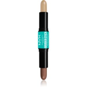 NYX Professional Makeup Wonder Stick Dual Face Lift baton pentru dublu contur culoare 02 Universal Light 2x4 g-ro