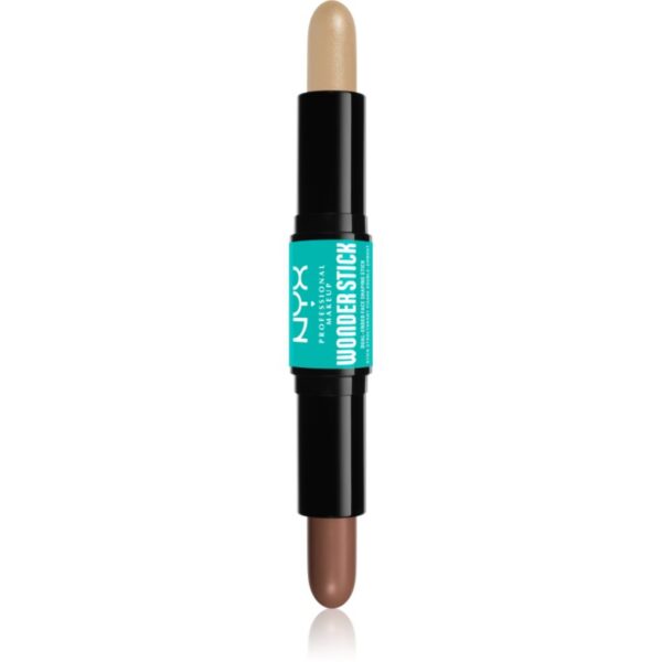 NYX Professional Makeup Wonder Stick Dual Face Lift baton pentru dublu contur culoare 02 Universal Light 2x4 g-ro