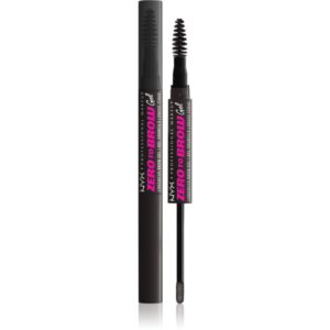 NYX Professional Makeup Zero To Brow Gel gel pentru sprancene cu aplicator culoare 08 Black 2 ml-Țena