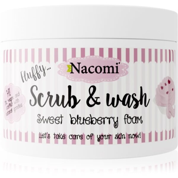 Nacomi Fluffy... Sweet Blueberry Foam exfoliant pentru corp 180 ml-ro