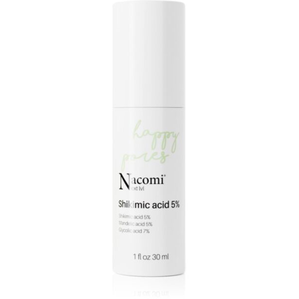 Nacomi Next Level Happy Pores exfoliant de curățare pentru pielea problematică și grasă Shikimic acid 5% 30 ml-Țena