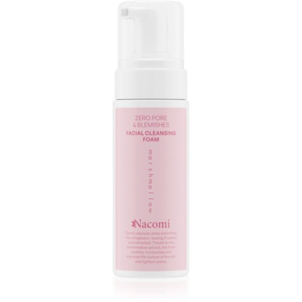 Nacomi Zero Pore & Blemishes spuma de curatat Marshmallow 150 ml-ro