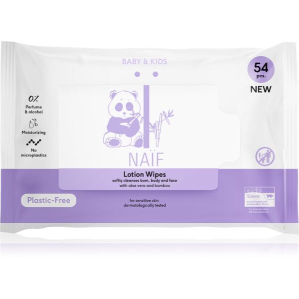 Naif Baby & Kids Lotion Wipes Șervețele umede pentru nou-nascuti si copii 54 buc-ro