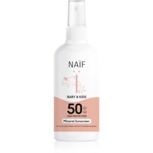 Naif Baby & Kids Mineral Sunscreen SPF 50 spray protector pentru plajă pentru copii 100 ml-ro