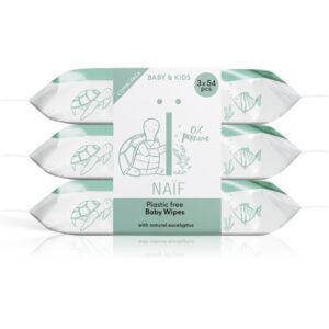 Naif Baby & Kids Plastic Free Wipes Șervețele umede pentru nou-nascuti si copii 3x54 buc-ro