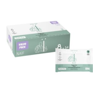 Naif Baby & Kids Plastic Free Wipes Șervețele umede pentru nou-nascuti si copii 8x54 buc-Țena