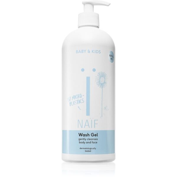Naif Baby & Kids Wash Gel gel pentru spălarea și curățarea copiilor și a bebelușilor corp si fata 700 ml-ro