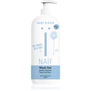 Naif Baby & Kids Wash Gel gel pentru spălarea și curățarea copiilor și a bebelușilor corp si fata Refill Me 500 ml-ro