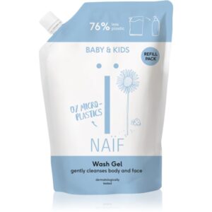 Naif Baby & Kids Wash Gel gel pentru spălarea și curățarea copiilor și a bebelușilor rezervă 500 ml-ro