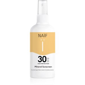 Naif Sun Mineral Sunscreen SPF 30 spray protector pentru plajă SPF 30 rezistent la apă 100 ml-Țena