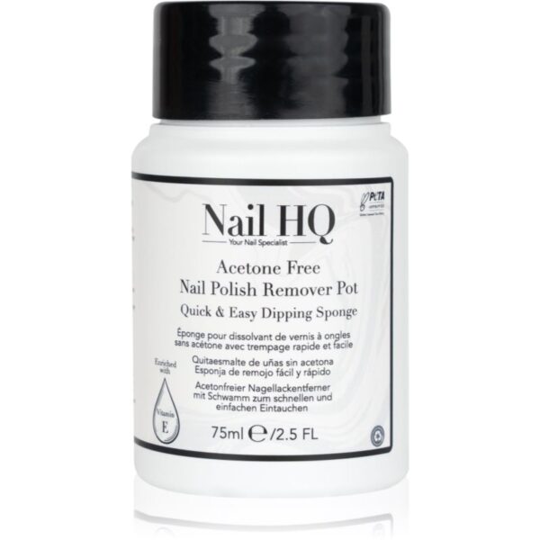 Nail HQ Acetone Free dizolvant pentru oja fara acetona 75 ml-Țena