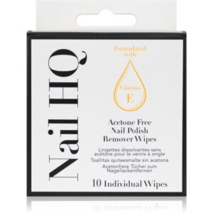 Nail HQ Acetone Free șervețele pentru înlăturarea lacului de tip gel fara acetona 10 buc-Țena