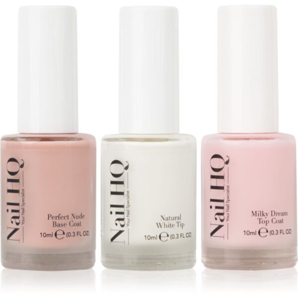 Nail HQ French Manicure Trio Set lac de unghii pentru manichiura frantuzeasca-ro