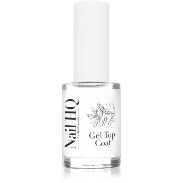 Nail HQ Gel Top Coat lac de unghii/parte sus fără utilizarea lămpii UV/LED 10 ml-Țena