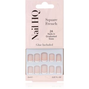 Nail HQ Square French unghii artificiale 24 buc-Țena