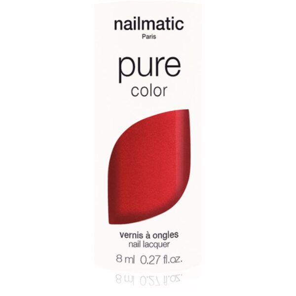 Nailmatic Pure Color lac de unghii AMOUR-Rouge Nacré / Red Shimmer 8 ml-Țena