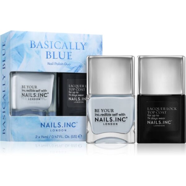 Nails Inc. Basically Blue set de lacuri de unghii-ro