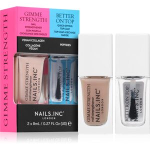 Nails Inc. Gimme Strength & Better On Top set de lacuri de unghii-Țena