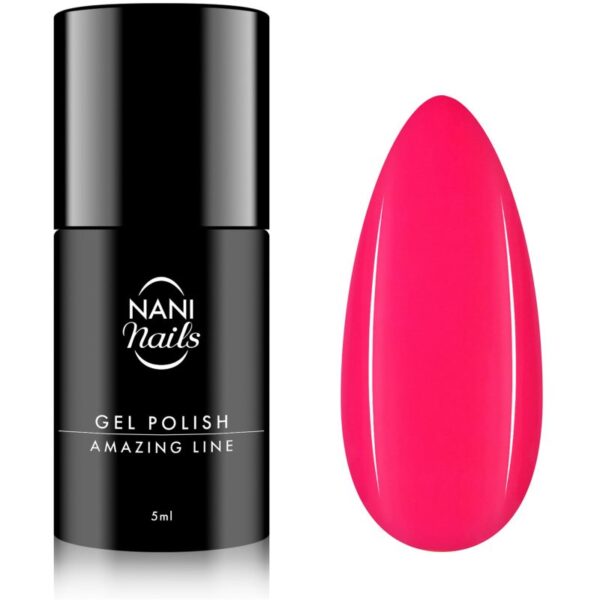NaniNails Amazing Line lac de unghii sub forma de gel culoare Neon Pink 5 ml-Țena