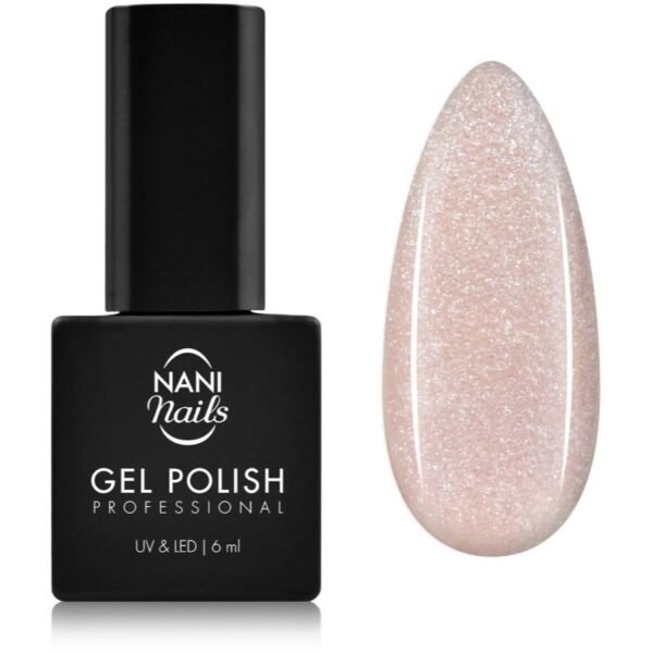 NaniNails NANI Professional lac de unghii sub forma de gel culoare Sweet Pink Glitter 6 ml-Țena
