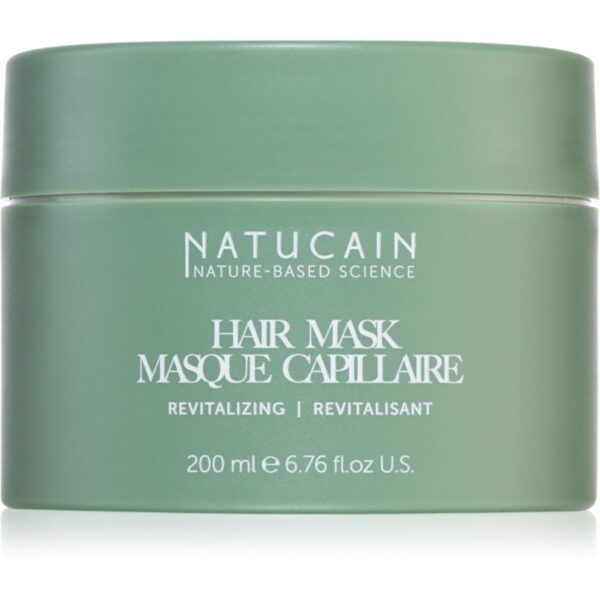 Natucain Revitalizing Hair Mask mască profund fortifiantă pentru păr pentru părul slab cu tendință de cădere 200 ml-Țena