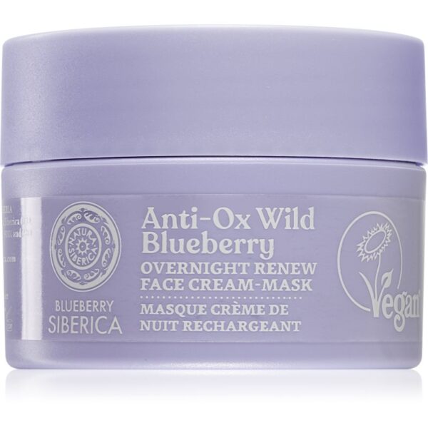 Natura Siberica Anti-Ox Wild Blueberry cremă-mască de noapte regeneratoare 50 ml-Țena