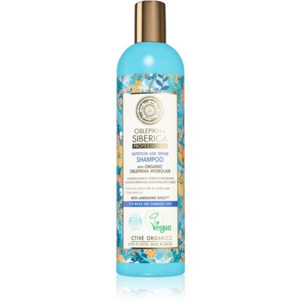 Natura Siberica Oblepikha (Sea-Buckthorn) șampon pentru păr slab și deteriorat 400 ml-Țena