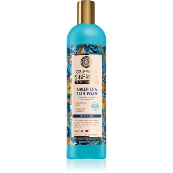 Natura Siberica Oblepikha (Sea-Buckthorn) spumă de baie revitalizantă 550 ml-ro