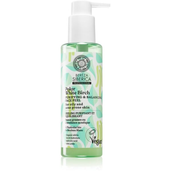 Natura Siberica Polar White Birch gel exfoliant de curatare pentru ten gras si problematic 145 ml-ro