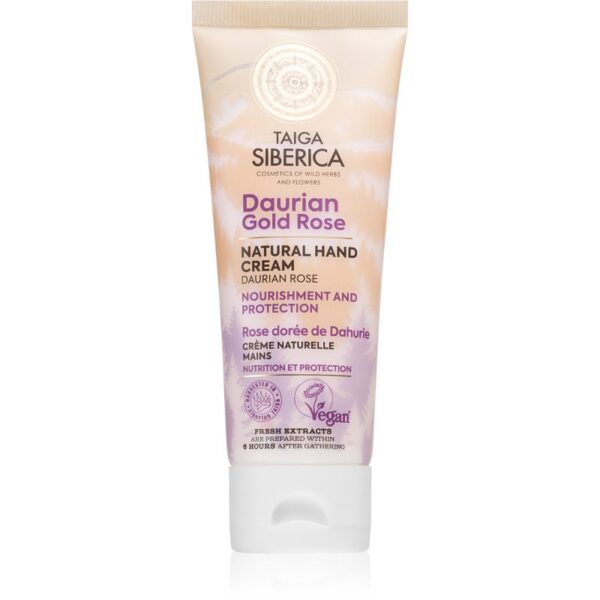Natura Siberica Taiga Siberica Daurian Gold Rose crema nutritiva de maini 75 ml-Țena