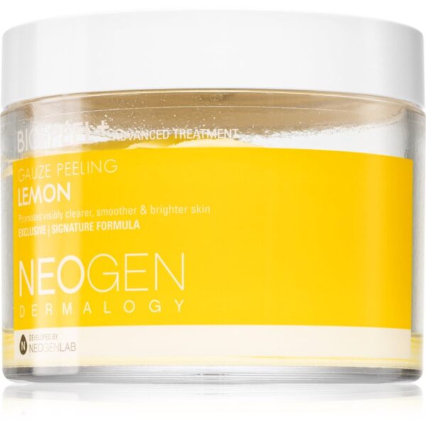 Neogen Dermalogy Bio-Peel+ Gauze Peeling Lemon discuri pentru indepartarea impuritatilor pentru strălucirea și netezirea pielii 30 buc-Țena