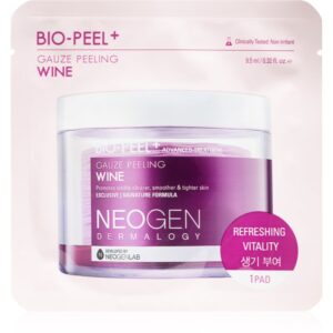 Neogen Dermalogy Bio-Peel+ Gauze Peeling Wine discuri pentru indepartarea impuritatilor pentru netezirea pielii si inchiderea porilor 8 buc-ro