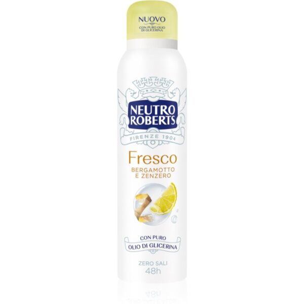 Neutro Roberts Bergamotto e Zenzero deodorant spray cu o eficienta de 48 h 150 ml-ro